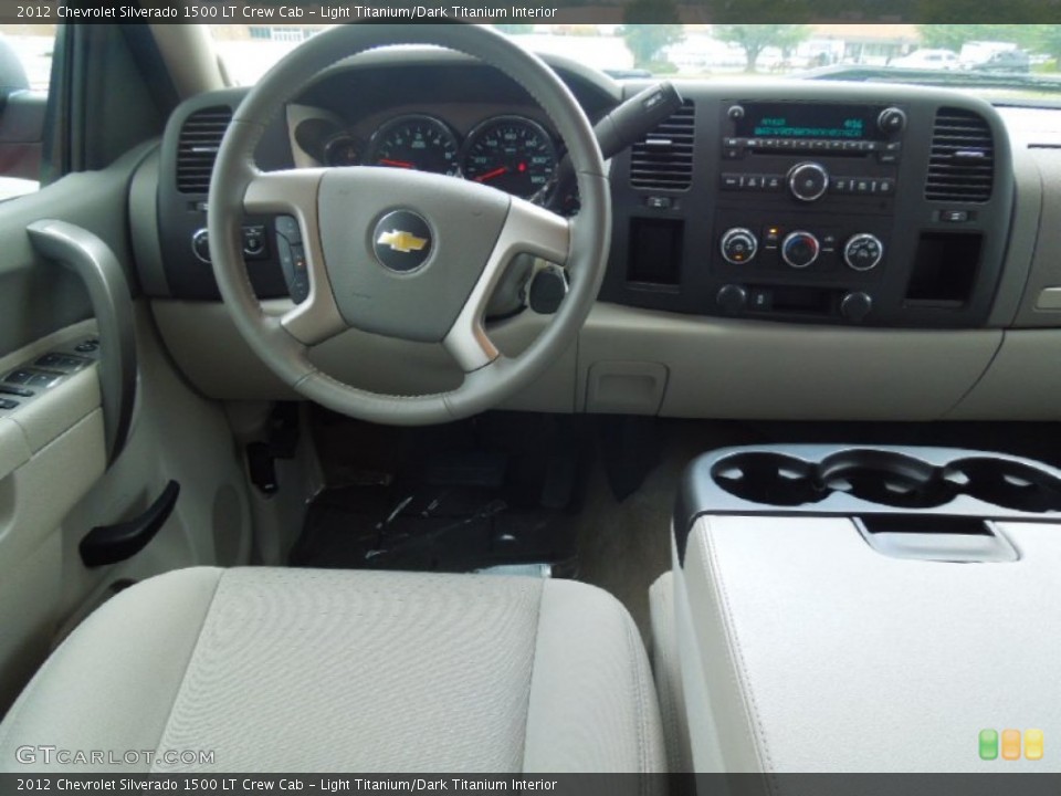 Light Titanium/Dark Titanium Interior Dashboard for the 2012 Chevrolet Silverado 1500 LT Crew Cab #69442105