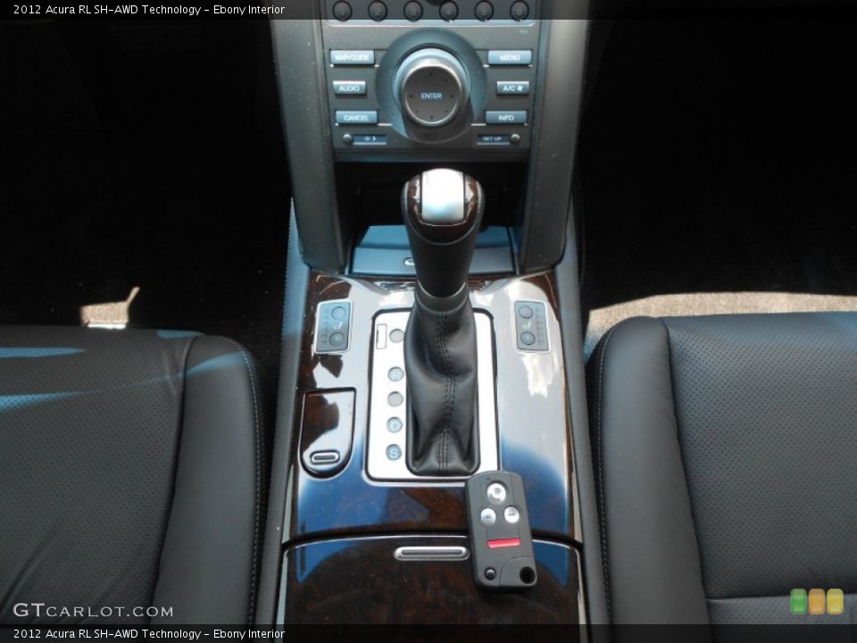 Ebony Interior Transmission for the 2012 Acura RL SH-AWD Technology #69442645