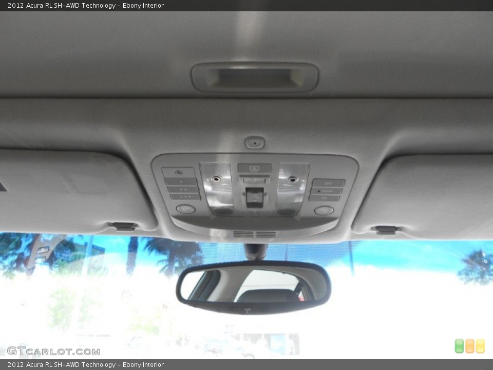 Ebony Interior Controls for the 2012 Acura RL SH-AWD Technology #69442651