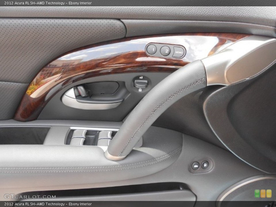 Ebony Interior Controls for the 2012 Acura RL SH-AWD Technology #69442687