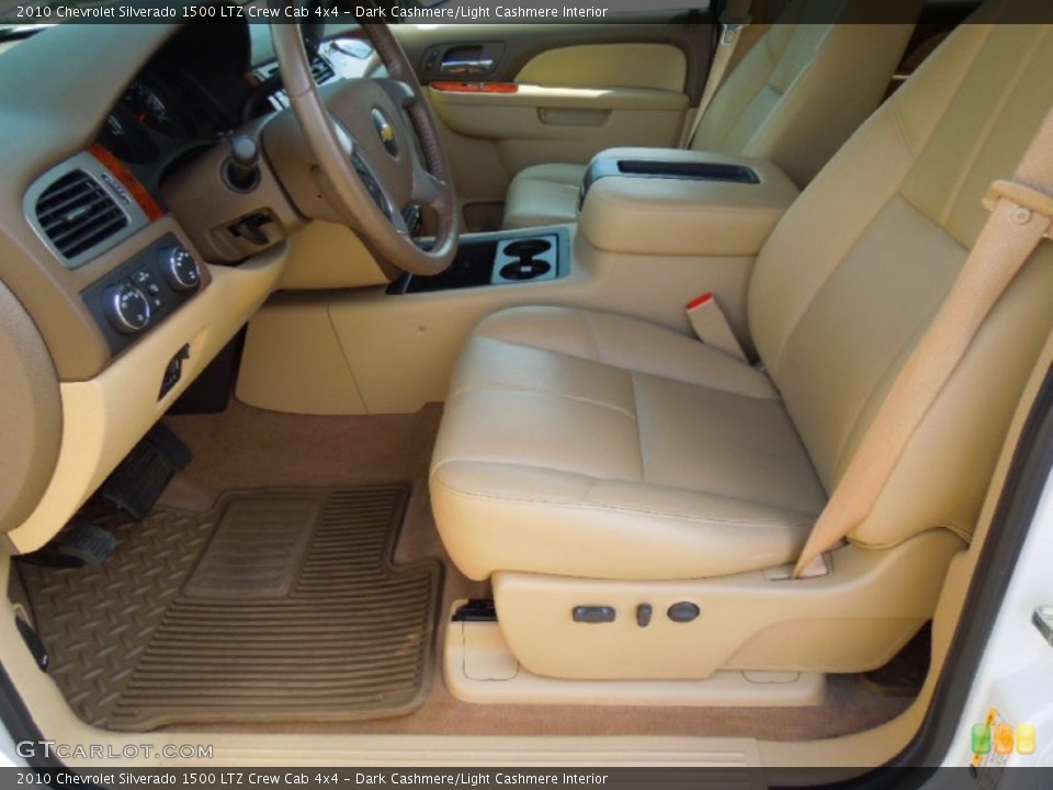 Dark Cashmere/Light Cashmere Interior Front Seat for the 2010 Chevrolet Silverado 1500 LTZ Crew Cab 4x4 #69442699