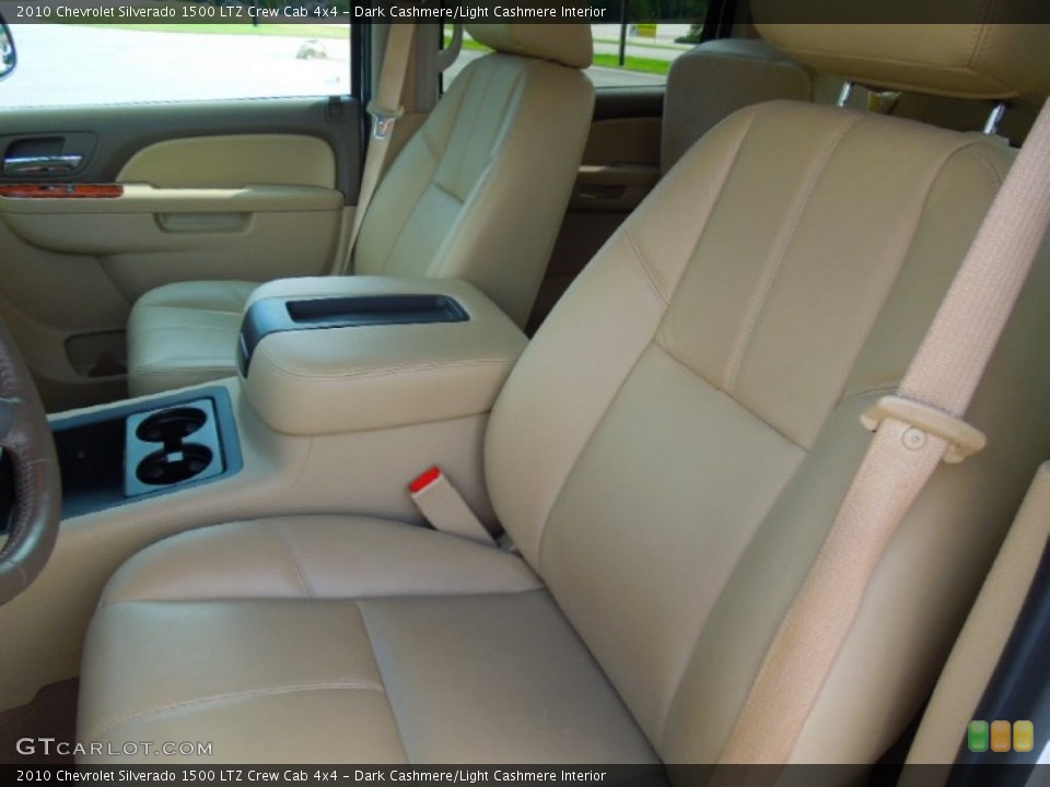 Dark Cashmere/Light Cashmere Interior Front Seat for the 2010 Chevrolet Silverado 1500 LTZ Crew Cab 4x4 #69442711
