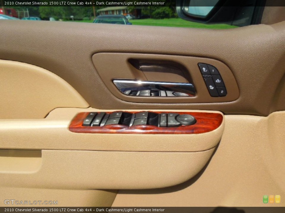 Dark Cashmere/Light Cashmere Interior Controls for the 2010 Chevrolet Silverado 1500 LTZ Crew Cab 4x4 #69442741