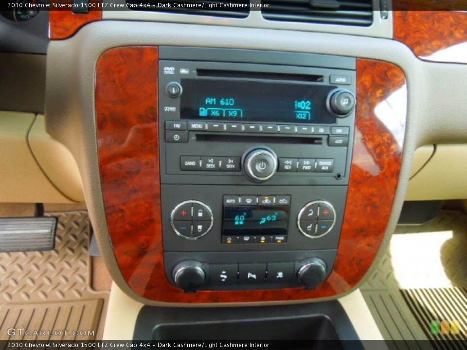 Dark Cashmere/Light Cashmere Interior Controls for the 2010 Chevrolet Silverado 1500 LTZ Crew Cab 4x4 #69442763
