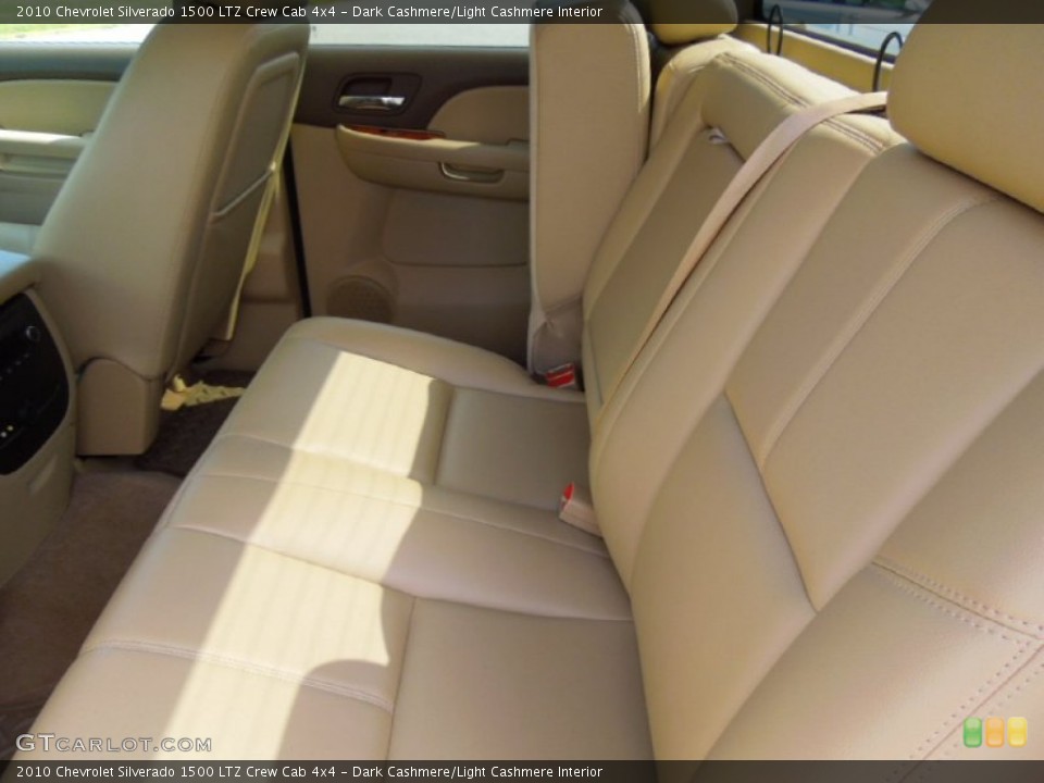 Dark Cashmere/Light Cashmere Interior Rear Seat for the 2010 Chevrolet Silverado 1500 LTZ Crew Cab 4x4 #69442804
