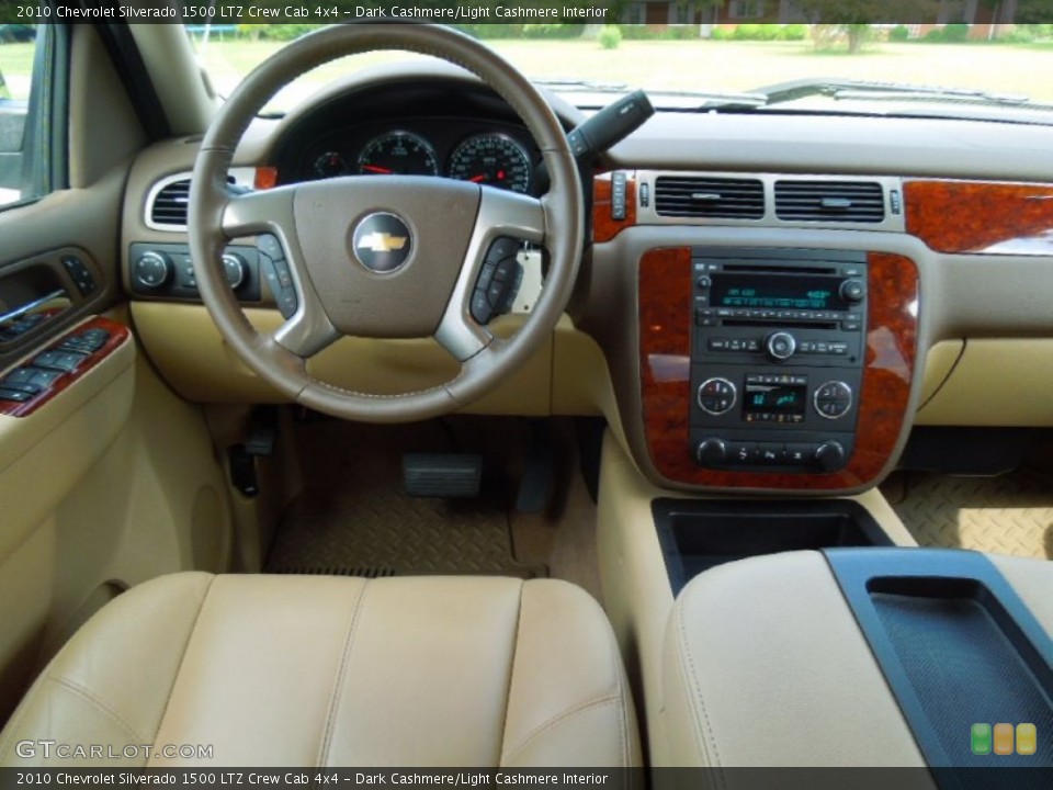 Dark Cashmere/Light Cashmere Interior Dashboard for the 2010 Chevrolet Silverado 1500 LTZ Crew Cab 4x4 #69442837