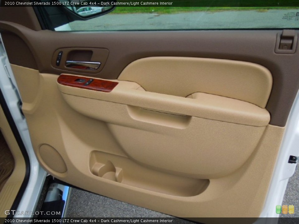 Dark Cashmere/Light Cashmere Interior Door Panel for the 2010 Chevrolet Silverado 1500 LTZ Crew Cab 4x4 #69442897