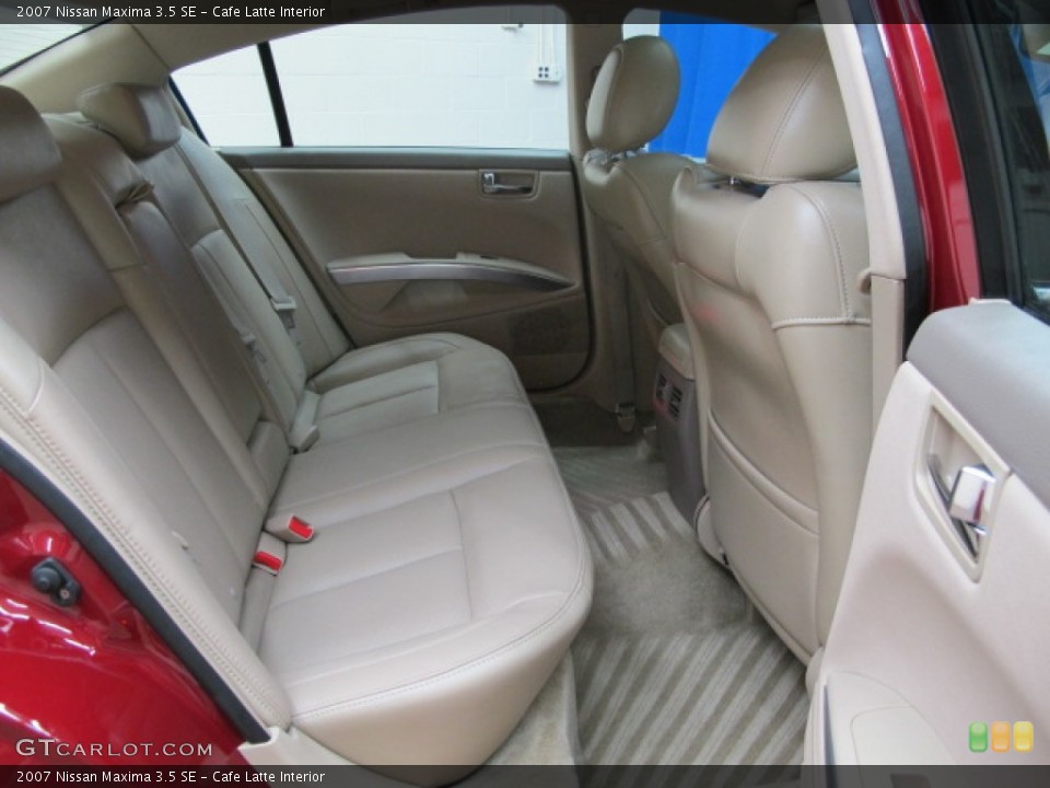 Cafe Latte Interior Rear Seat for the 2007 Nissan Maxima 3.5 SE #69442909