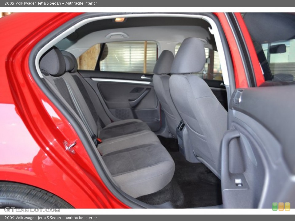 Anthracite Interior Rear Seat for the 2009 Volkswagen Jetta S Sedan #69443644