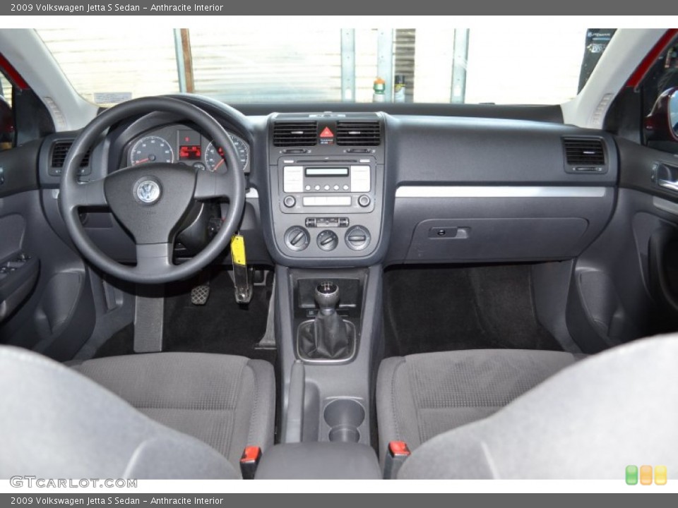 Anthracite Interior Dashboard for the 2009 Volkswagen Jetta S Sedan #69443668