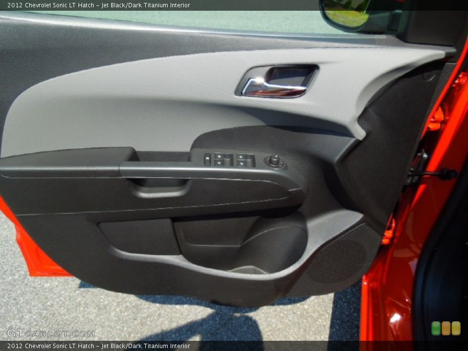 Jet Black/Dark Titanium Interior Door Panel for the 2012 Chevrolet Sonic LT Hatch #69446443