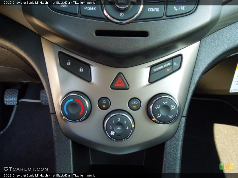 Jet Black/Dark Titanium Interior Controls for the 2012 Chevrolet Sonic LT Hatch #69446461