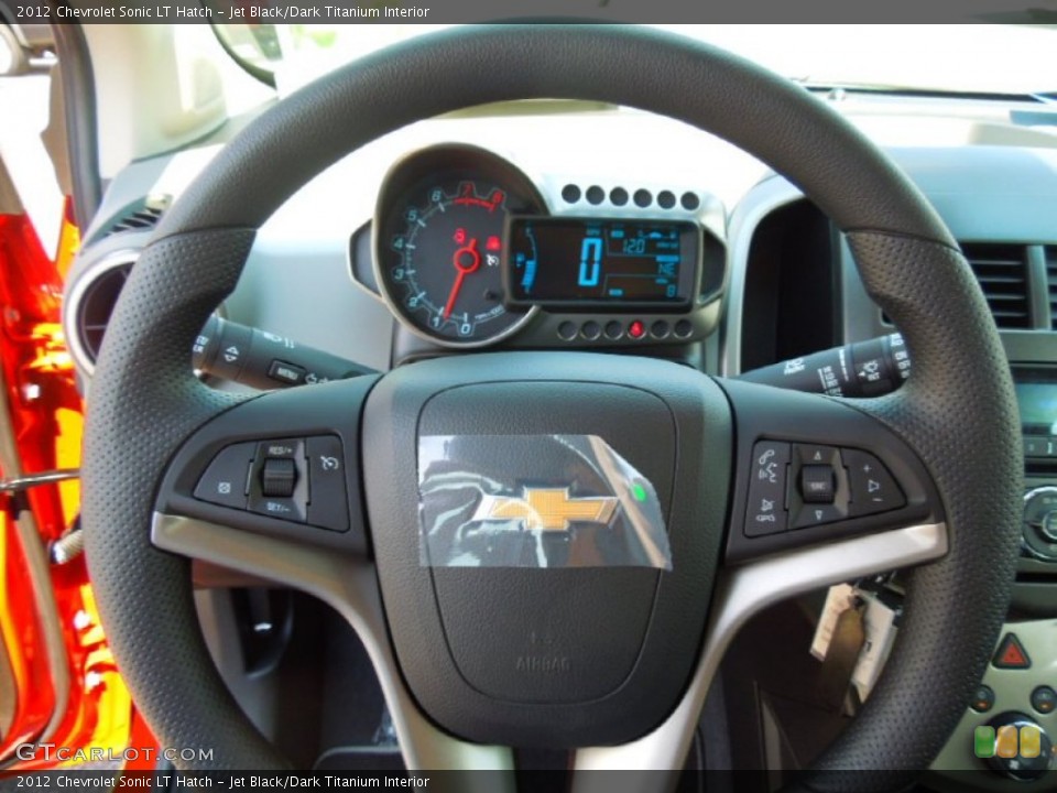 Jet Black/Dark Titanium Interior Steering Wheel for the 2012 Chevrolet Sonic LT Hatch #69446477