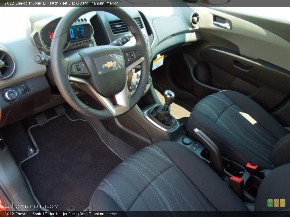 Jet Black/Dark Titanium Interior Prime Interior for the 2012 Chevrolet Sonic LT Hatch #69446580