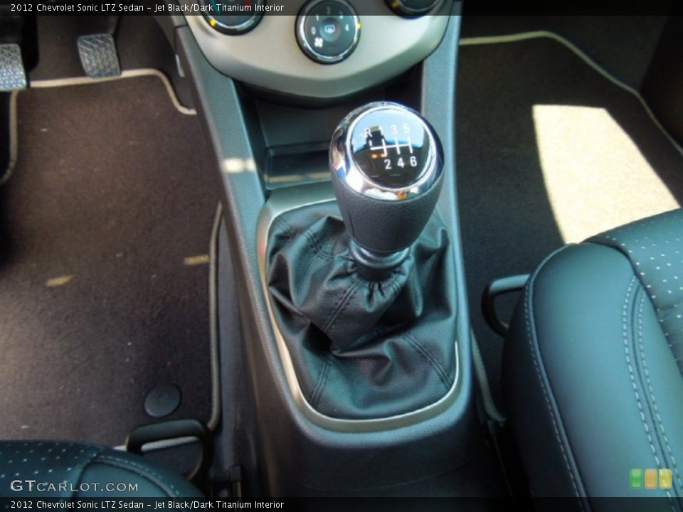 Jet Black/Dark Titanium Interior Transmission for the 2012 Chevrolet Sonic LTZ Sedan #69446689