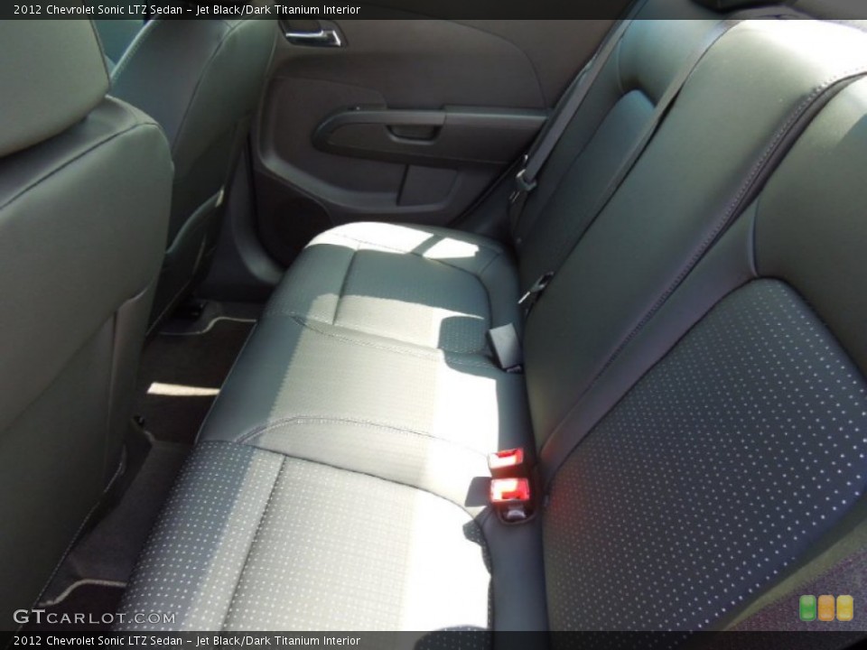 Jet Black/Dark Titanium Interior Rear Seat for the 2012 Chevrolet Sonic LTZ Sedan #69446740