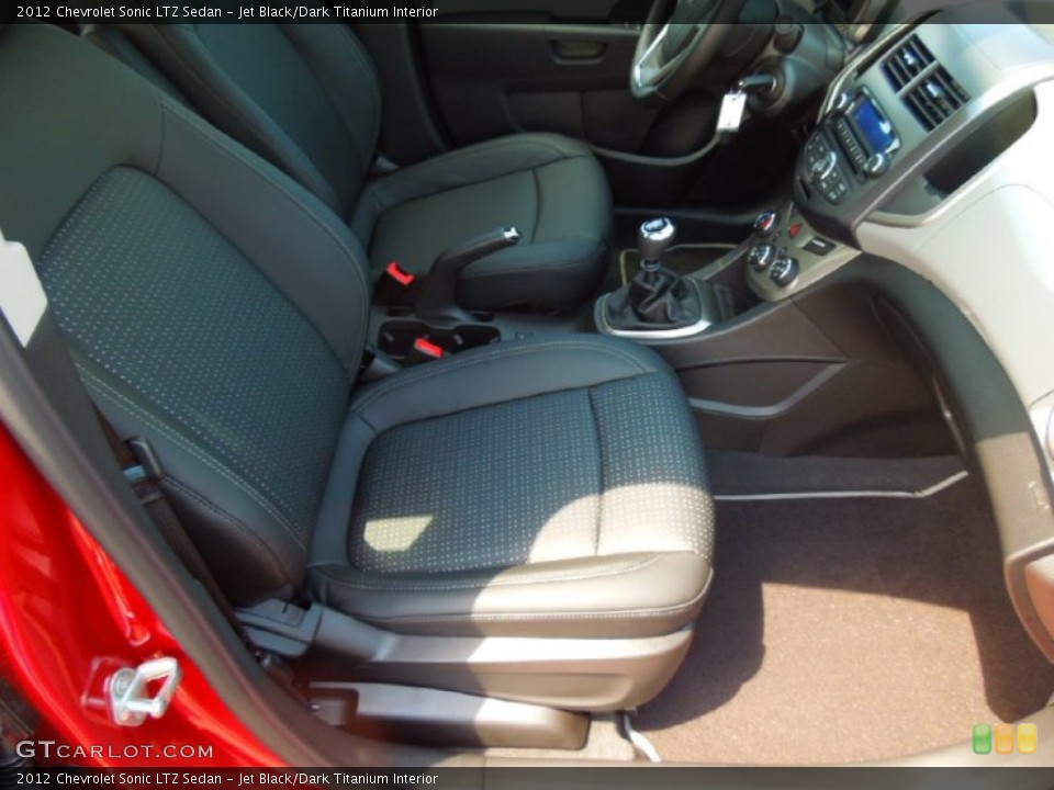 Jet Black/Dark Titanium Interior Photo for the 2012 Chevrolet Sonic LTZ Sedan #69446779