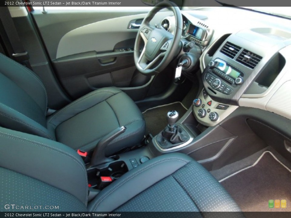 Jet Black/Dark Titanium Interior Photo for the 2012 Chevrolet Sonic LTZ Sedan #69446788