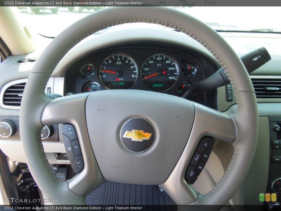 Light Titanium Interior Steering Wheel for the 2013 Chevrolet Avalanche LT 4x4 Black Diamond Edition #69447183