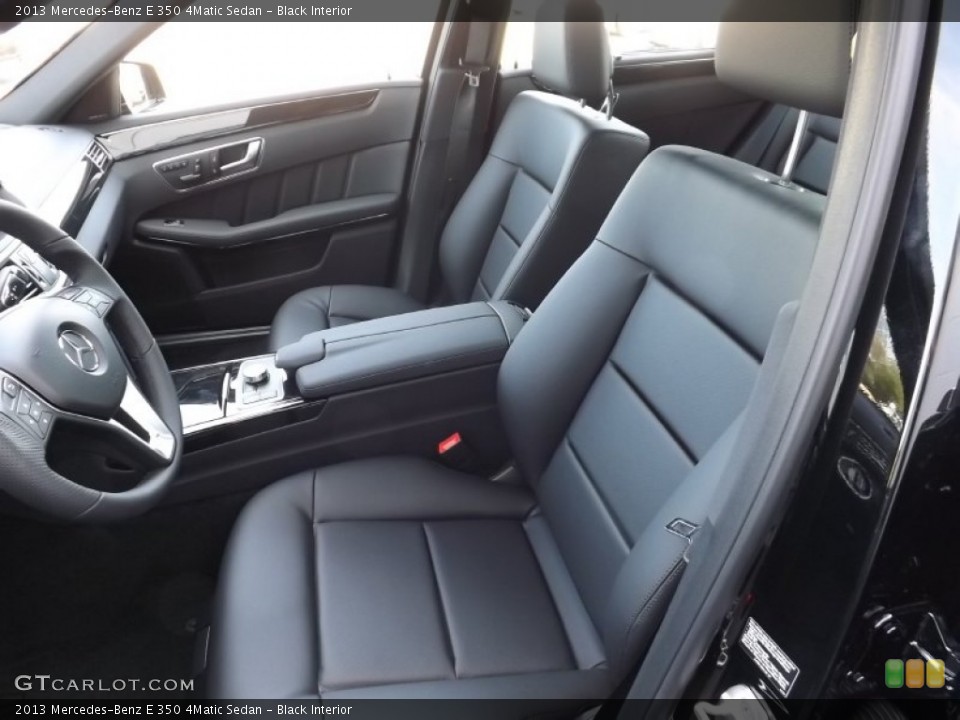 Black Interior Front Seat for the 2013 Mercedes-Benz E 350 4Matic Sedan #69447418