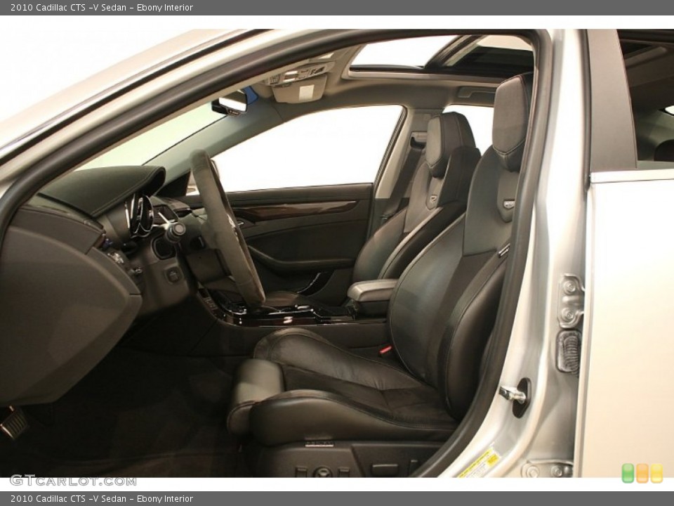 Ebony Interior Front Seat for the 2010 Cadillac CTS -V Sedan #69448312