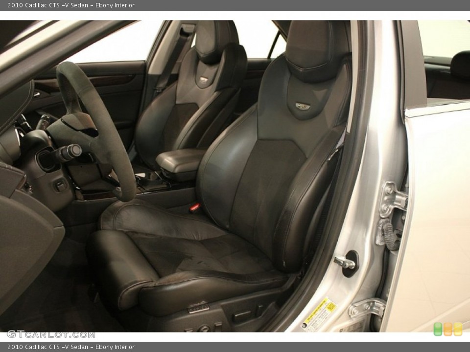 Ebony Interior Front Seat for the 2010 Cadillac CTS -V Sedan #69448318