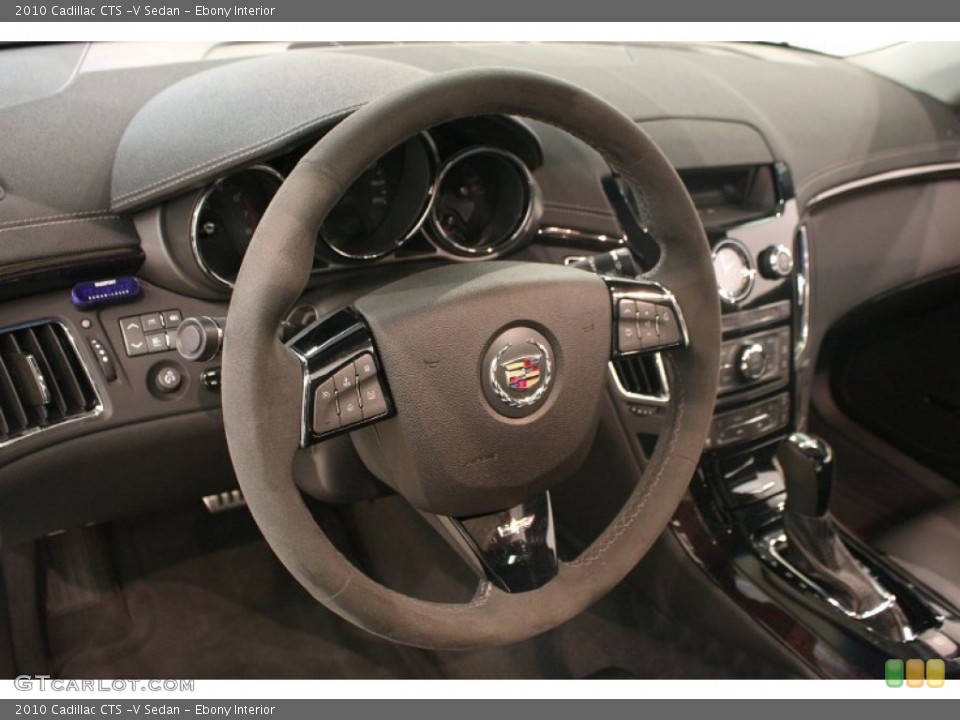 Ebony Interior Steering Wheel for the 2010 Cadillac CTS -V Sedan #69448345