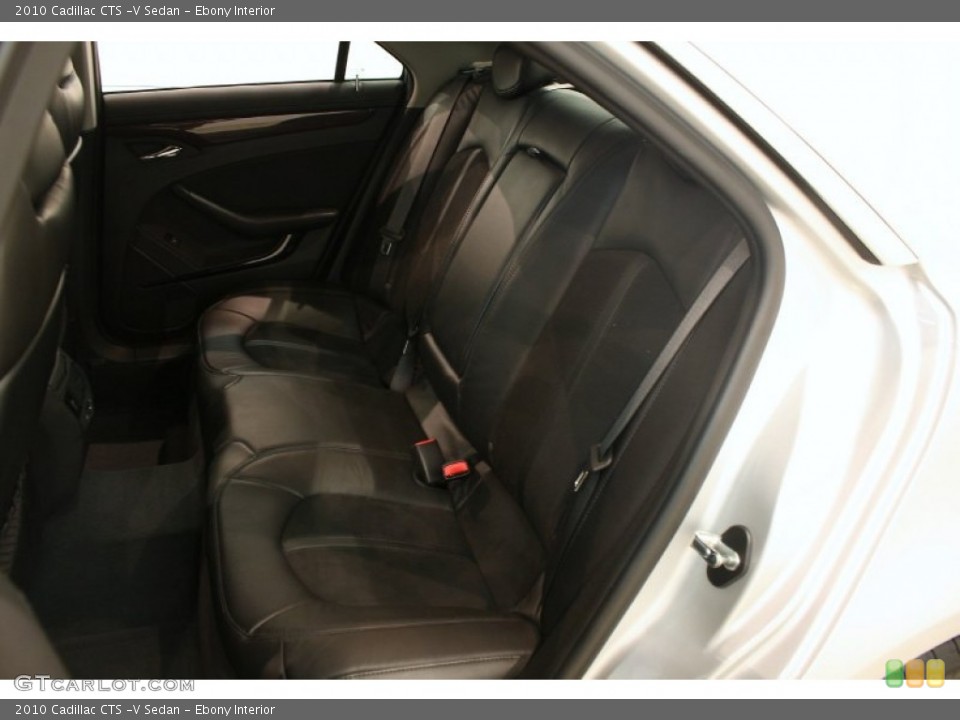 Ebony Interior Rear Seat for the 2010 Cadillac CTS -V Sedan #69448522