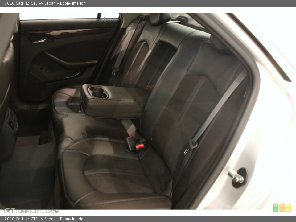 Ebony Interior Rear Seat for the 2010 Cadillac CTS -V Sedan #69448531