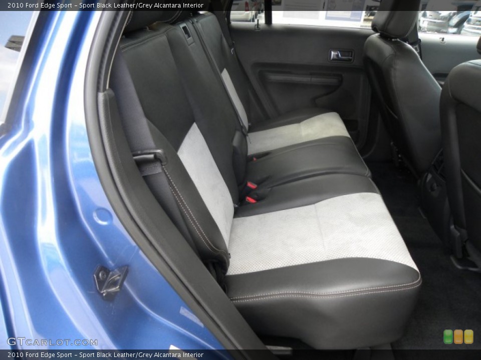 Sport Black Leather/Grey Alcantara Interior Rear Seat for the 2010 Ford Edge Sport #69449017