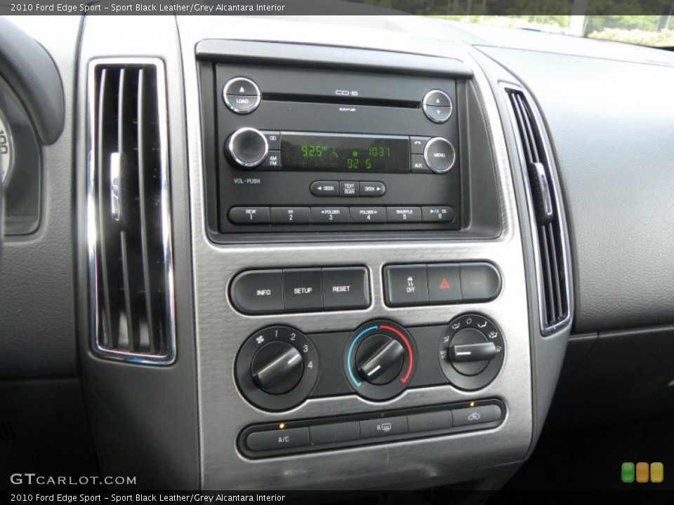 Sport Black Leather/Grey Alcantara Interior Controls for the 2010 Ford Edge Sport #69449104