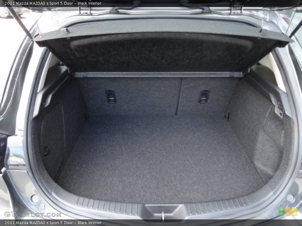 Black Interior Trunk for the 2011 Mazda MAZDA3 s Sport 5 Door #69449446