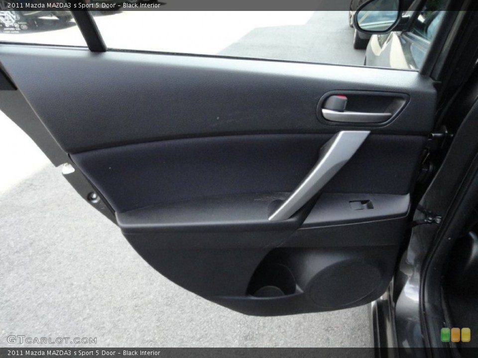 Black Interior Door Panel for the 2011 Mazda MAZDA3 s Sport 5 Door #69449455