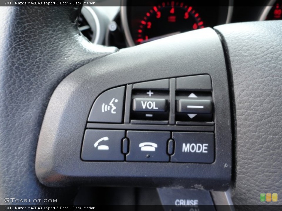 Black Interior Controls for the 2011 Mazda MAZDA3 s Sport 5 Door #69449512