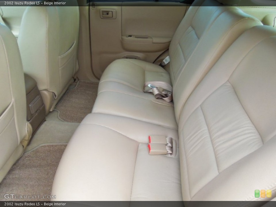 Beige Interior Rear Seat for the 2002 Isuzu Rodeo LS #69450970