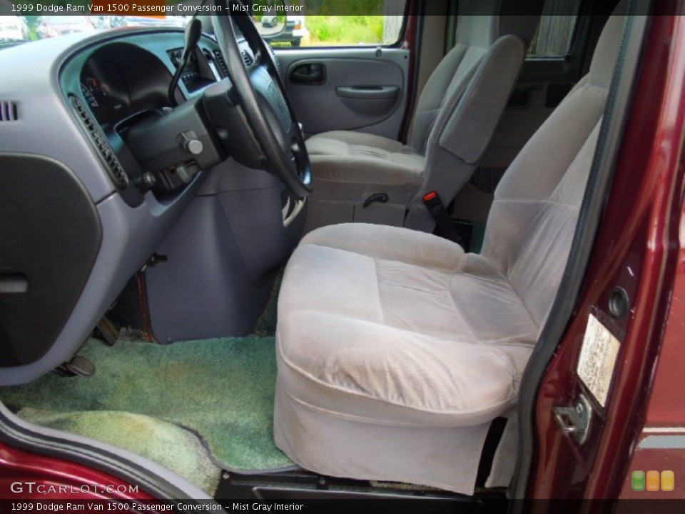 Mist Gray Interior Front Seat for the 1999 Dodge Ram Van 1500 Passenger Conversion #69451582
