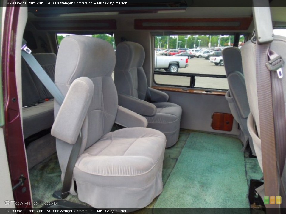 Mist Gray Interior Rear Seat for the 1999 Dodge Ram Van 1500 Passenger Conversion #69451648