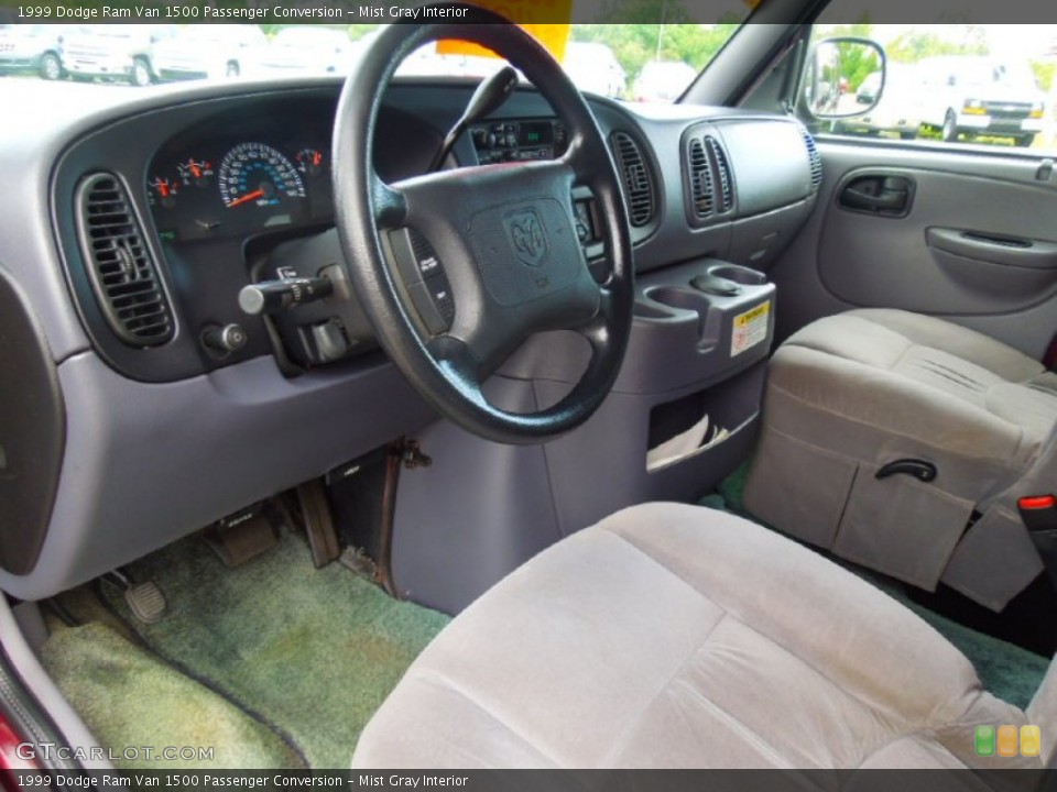 Mist Gray 1999 Dodge Ram Van Interiors