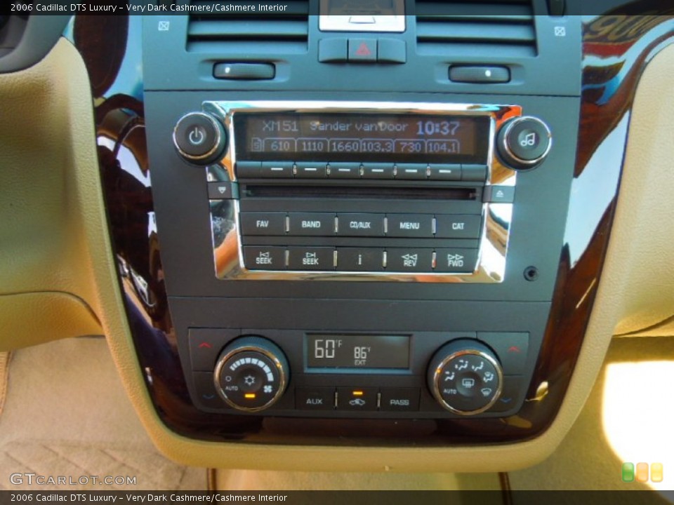 Very Dark Cashmere/Cashmere Interior Controls for the 2006 Cadillac DTS Luxury #69451885