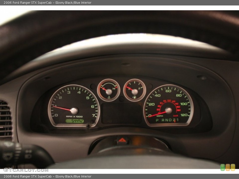 Ebony Black/Blue Interior Gauges for the 2006 Ford Ranger STX SuperCab #69453973