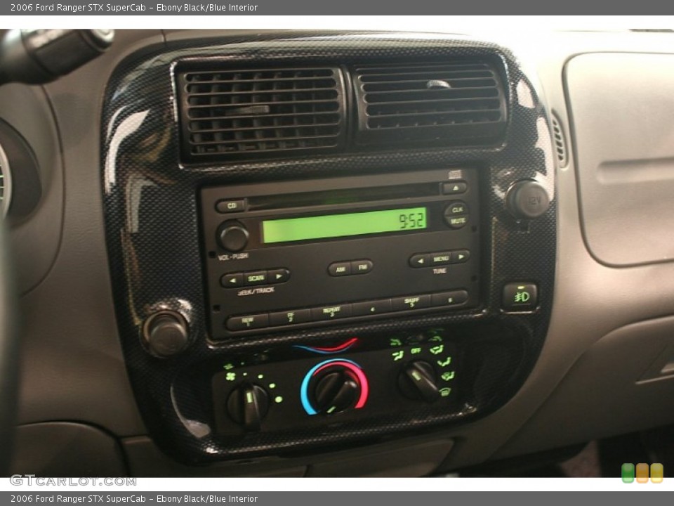 Ebony Black/Blue Interior Controls for the 2006 Ford Ranger STX SuperCab #69453979