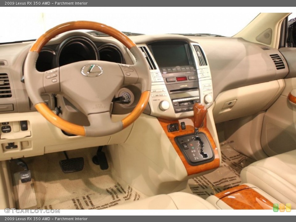 Parchment Interior Prime Interior for the 2009 Lexus RX 350 AWD #69454555