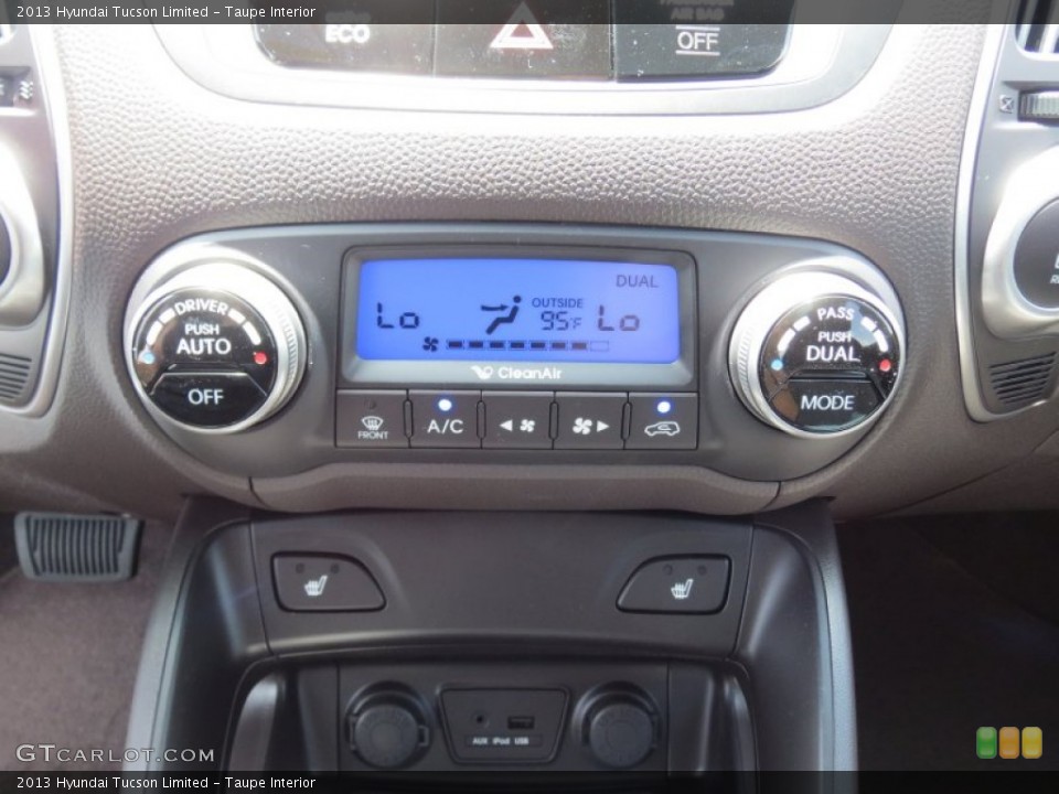 Taupe Interior Controls for the 2013 Hyundai Tucson Limited #69455103