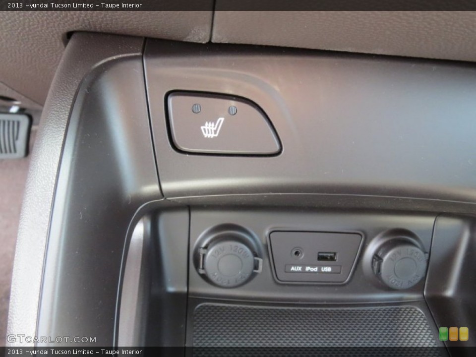 Taupe Interior Controls for the 2013 Hyundai Tucson Limited #69455109