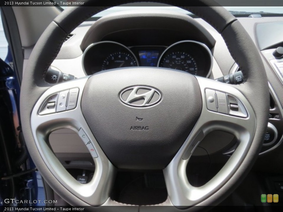 Taupe Interior Steering Wheel for the 2013 Hyundai Tucson Limited #69455128