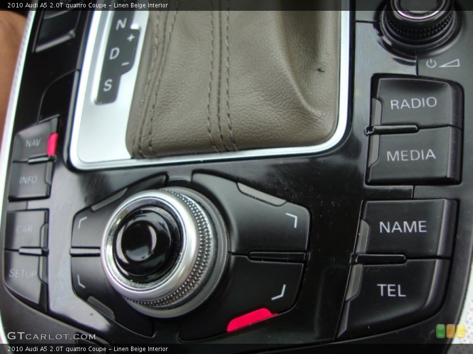 Linen Beige Interior Controls for the 2010 Audi A5 2.0T quattro Coupe #69455965