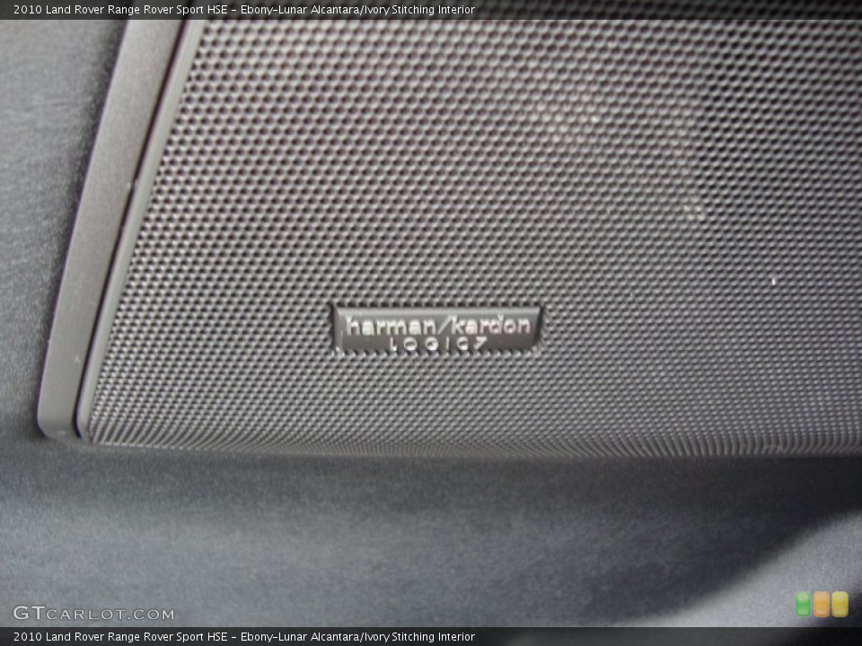 Ebony-Lunar Alcantara/Ivory Stitching Interior Audio System for the 2010 Land Rover Range Rover Sport HSE #69456508