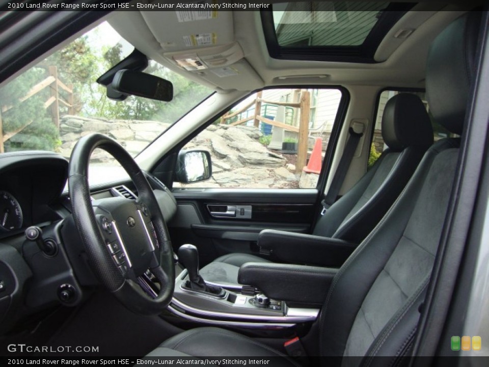 Ebony-Lunar Alcantara/Ivory Stitching Interior Front Seat for the 2010 Land Rover Range Rover Sport HSE #69456533
