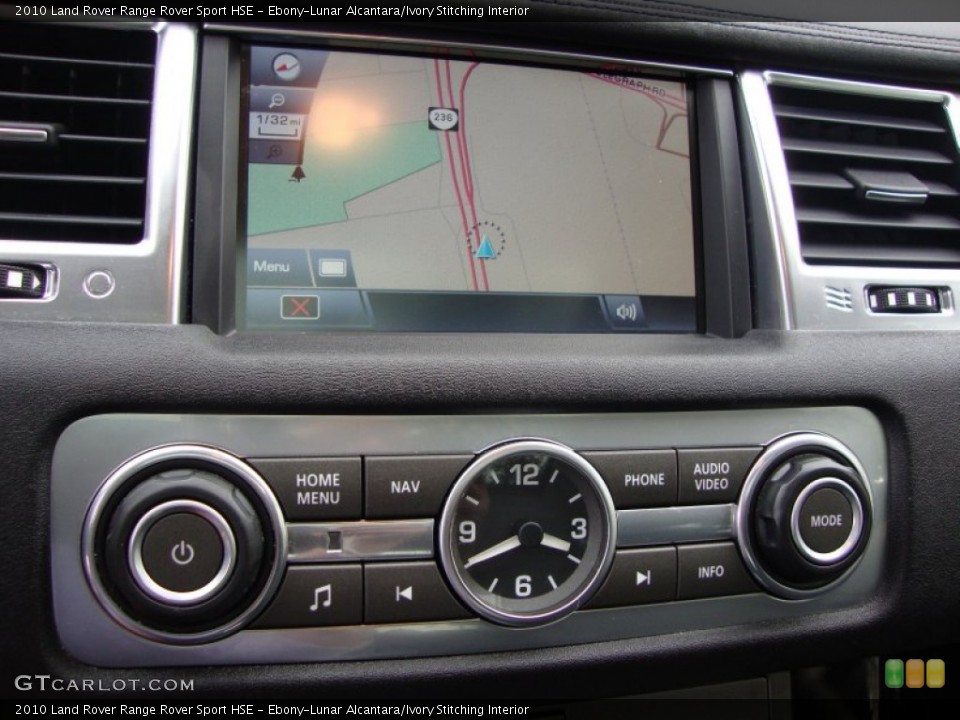 Ebony-Lunar Alcantara/Ivory Stitching Interior Controls for the 2010 Land Rover Range Rover Sport HSE #69456553
