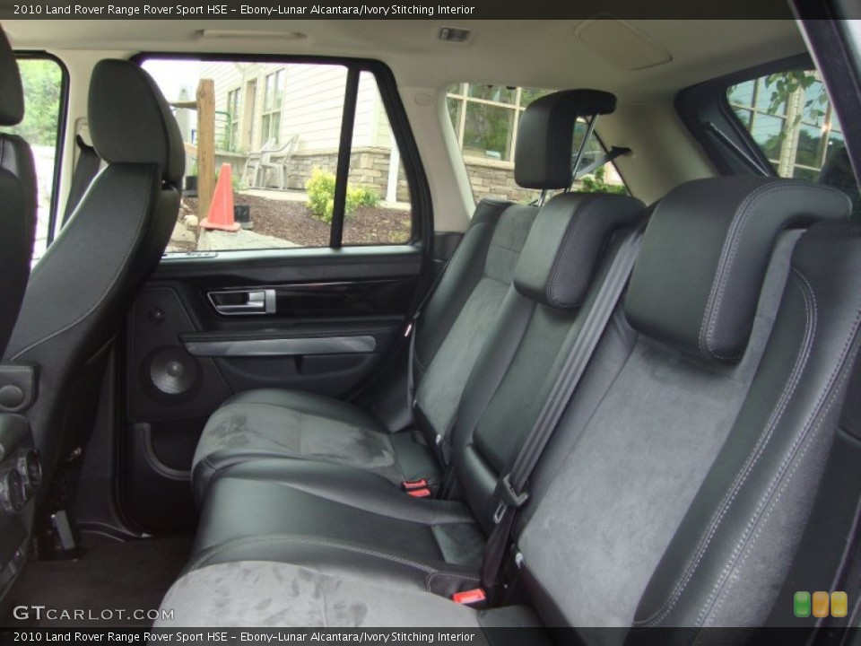 Ebony-Lunar Alcantara/Ivory Stitching Interior Rear Seat for the 2010 Land Rover Range Rover Sport HSE #69456619